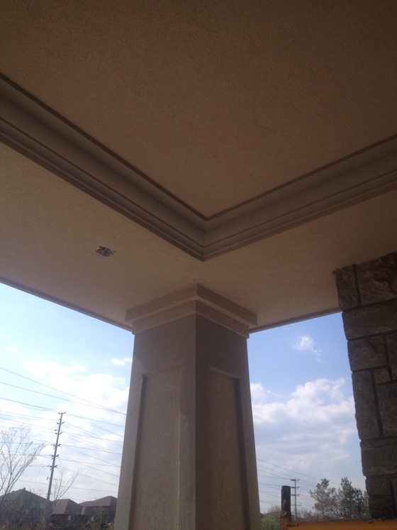 EIFS exterior stucco moulding painting